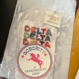 Colorful Delta Delta Delta socks one size New